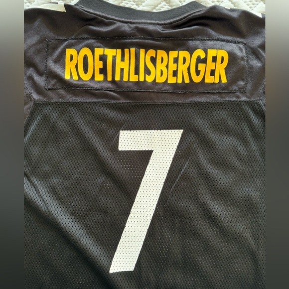 Reebok Onfield Pittsburgh Steelers Ben Roethlisberger NFL Jersey Youth Unisex L - Picture 4 of 13